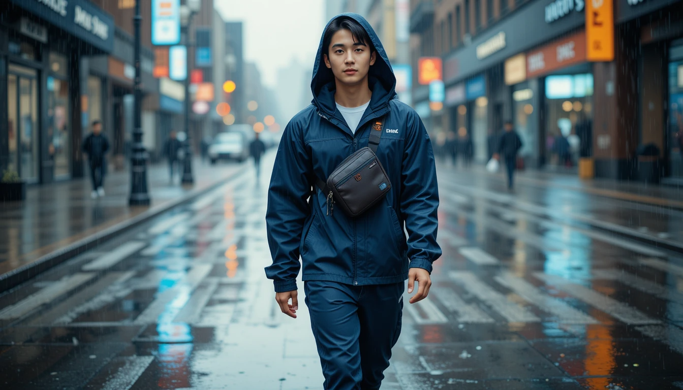 Trang phục nam mùa mưa: Chống nước, thời trang và tiện lợi